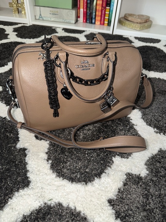 Coach Handbags - Coach Rowan- Large- Brown/Clay. With bag charms & chains included